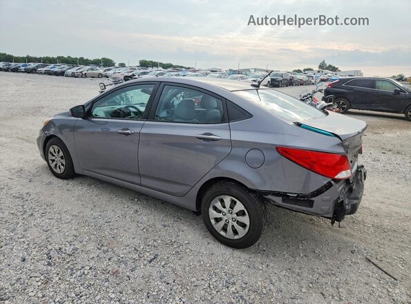 KMHCT4AE5GU941996 2016 HYUNDAI ACCENT Gray Trasero izquierdo