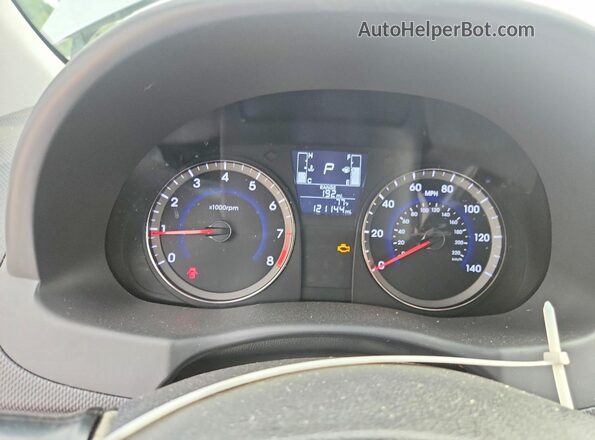 KMHCT4AE5GU941996 2016 HYUNDAI ACCENT Gray Vista del cuadro de instrumentos