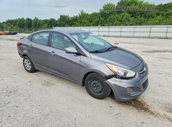 KMHCT4AE5GU941996 2016 HYUNDAI ACCENT Gray Delantero derecho