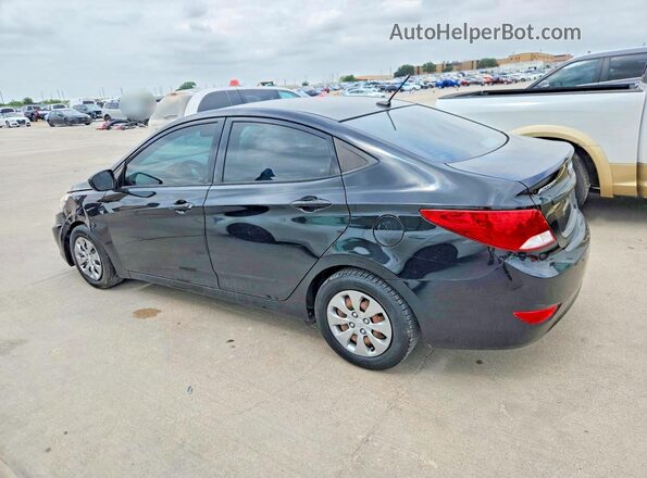 KMHCT4AE5HU222393 2017 HYUNDAI ACCENT Black Trasero izquierdo