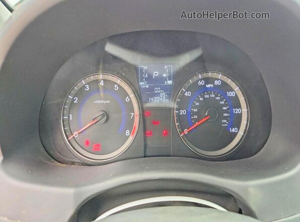 KMHCT4AE5HU222393 2017 HYUNDAI ACCENT Black Vista del cuadro de instrumentos