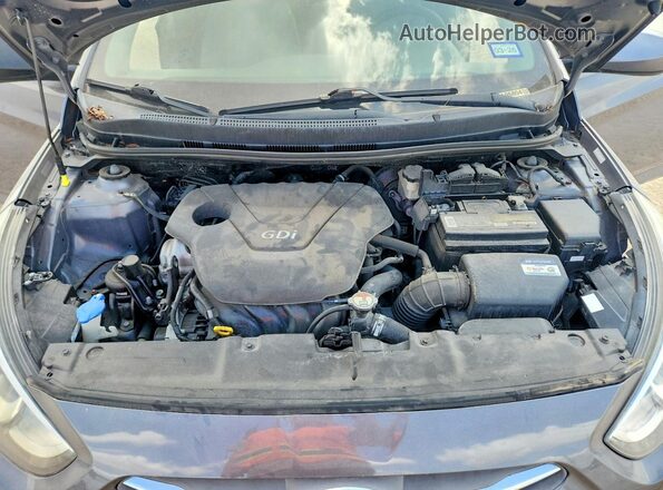 KMHCT4AE5HU222734 2017 HYUNDAI ACCENT Gray Вид задньої частини салону