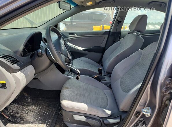 KMHCT4AE5HU222734 2017 HYUNDAI ACCENT Gray Вид салону спереду
