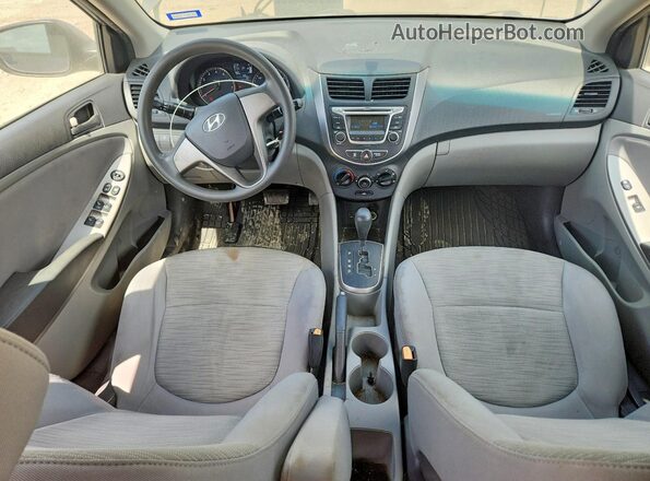 KMHCT4AE5HU222734 2017 HYUNDAI ACCENT Gray Вид панелі приладів