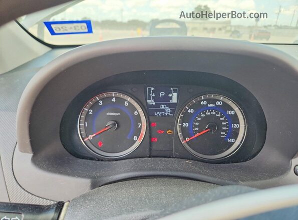 KMHCT4AE5HU222734 2017 HYUNDAI ACCENT Gray Вид щитка приладів