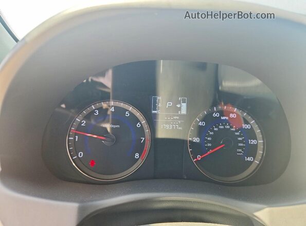 KMHCT4AE5HU243986 2017 HYUNDAI ACCENT Gray Widok zestawu wskaźników