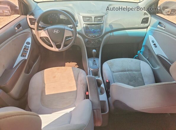 KMHCT4AE5HU243986 2017 HYUNDAI ACCENT Gray Widok deski rozdzielczej