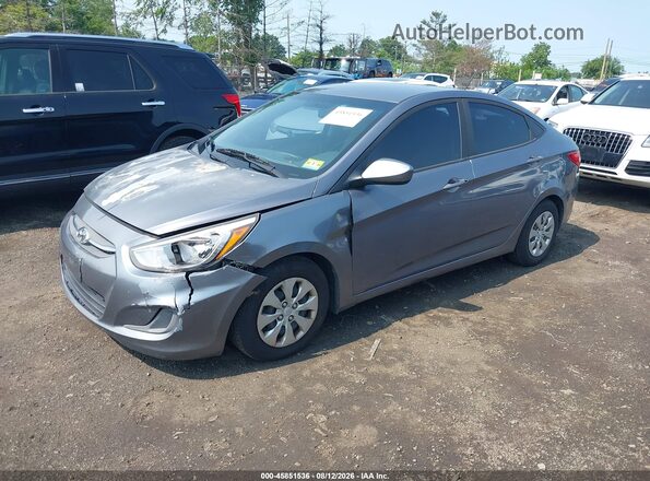 KMHCT4AE5HU273764 2017 HYUNDAI ACCENT Серый Передняя левая четверть