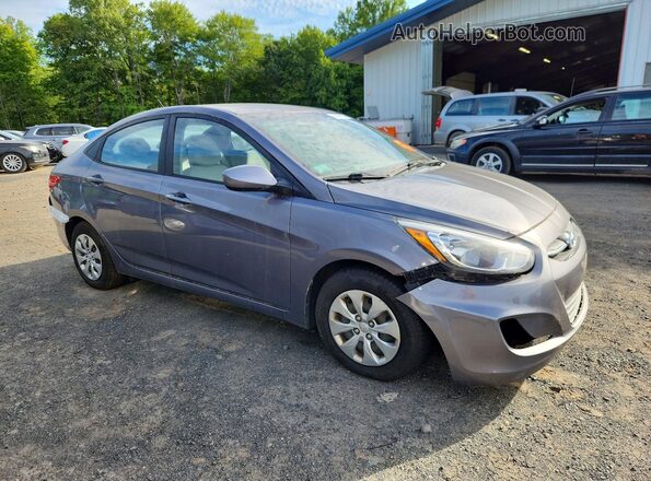 KMHCT4AE5HU283372 2017 HYUNDAI ACCENT Серый Вид сзади