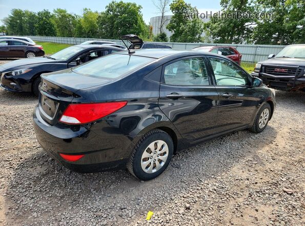 KMHCT4AE5HU287292 2017 HYUNDAI ACCENT Черный Задняя правая четверть