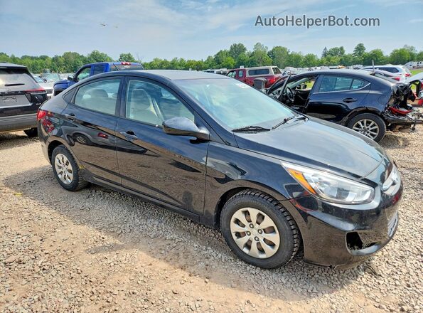 KMHCT4AE5HU287292 2017 HYUNDAI ACCENT Черный Передняя правая четверть