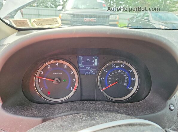 KMHCT4AE5HU287292 2017 HYUNDAI ACCENT Черный Вид щитка приборов
