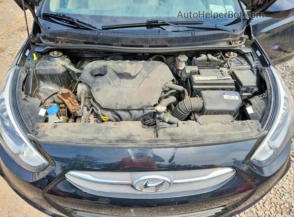KMHCT4AE5HU287292 2017 HYUNDAI ACCENT Черный Вид задней части салона