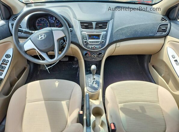 KMHCT4AE5HU287292 2017 HYUNDAI ACCENT Черный Вид панели приборов