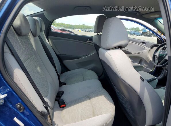 KMHCT4AE5HU332585 2017 HYUNDAI ACCENT Blue Rear seats view