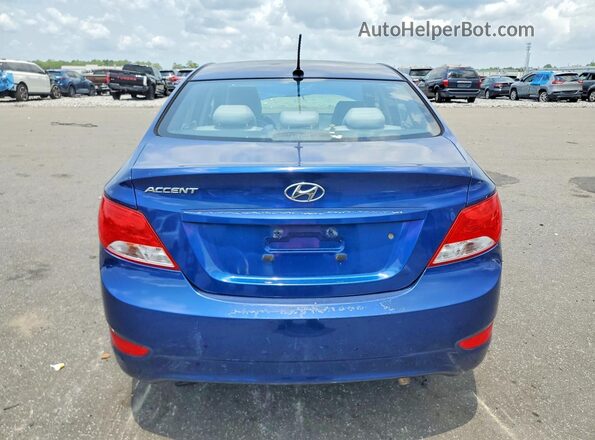 KMHCT4AE5HU332585 2017 HYUNDAI ACCENT Blue Rear view