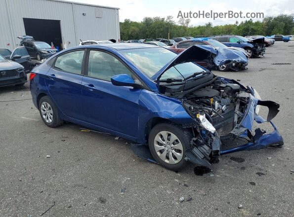 KMHCT4AE5HU332585 2017 HYUNDAI ACCENT Blue Front right