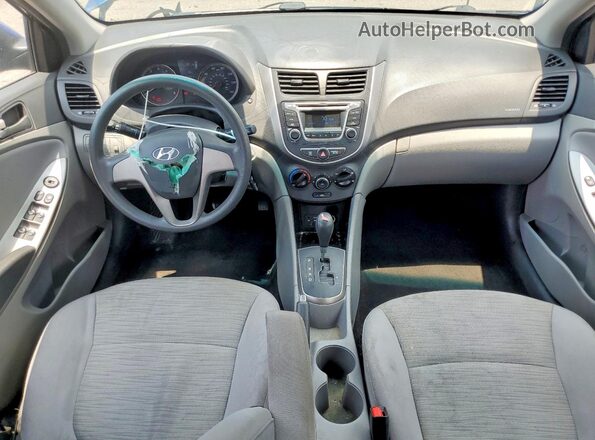 KMHCT4AE5HU332585 2017 HYUNDAI ACCENT Blue Dashboard view