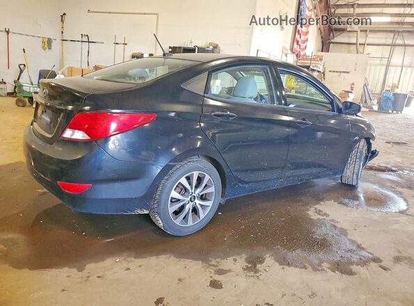 KMHCT4AE5HU355526 2017 HYUNDAI ACCENT Black უკანა მარჯვენა