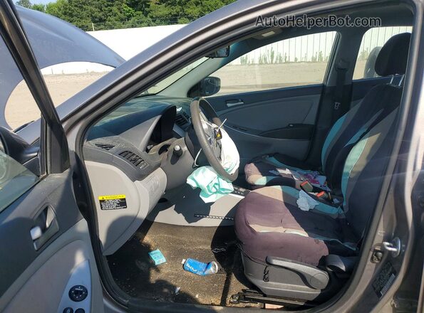 KMHCT4AE5HU390681 2017 HYUNDAI ACCENT Серый Вид салона спереди