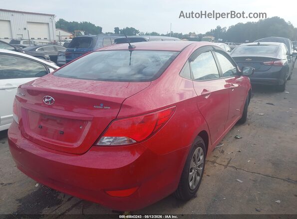 KMHCT4AE6GU061485 2016 HYUNDAI ACCENT Red Հետևի աջ