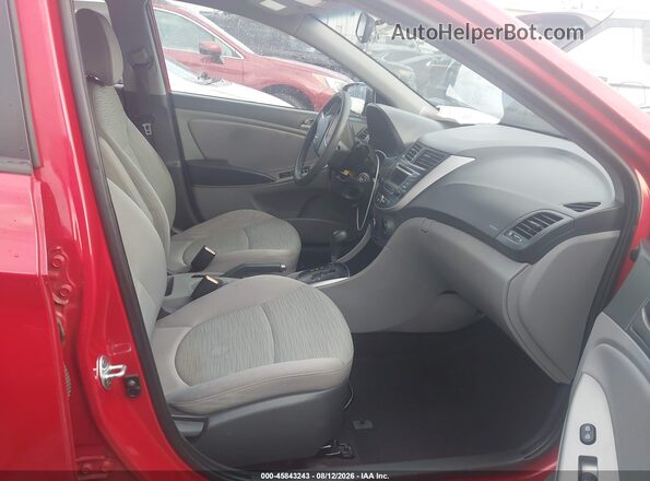 KMHCT4AE6GU061485 2016 HYUNDAI ACCENT Red Սալոնի դիմացի տեսք