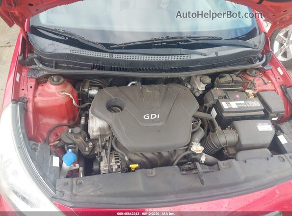 KMHCT4AE6GU061485 2016 HYUNDAI ACCENT Red Հետևի տեսք