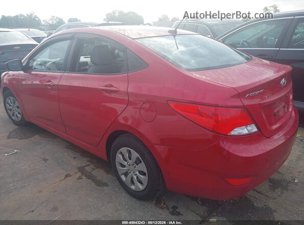 KMHCT4AE6GU061485 2016 HYUNDAI ACCENT Red Սալոնի 360 աստիճան տեսք