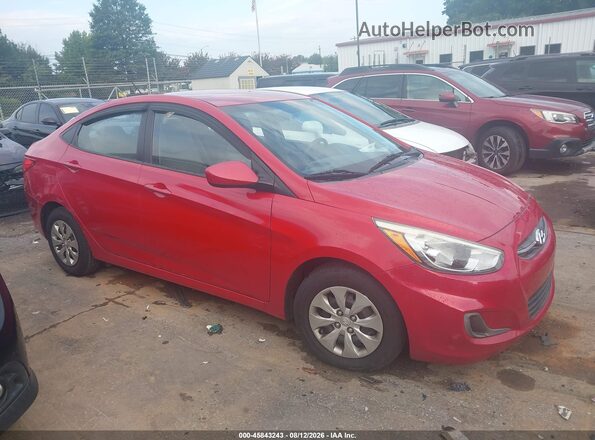 KMHCT4AE6GU061485 2016 HYUNDAI ACCENT Red Սալոնի հետևի տեսք