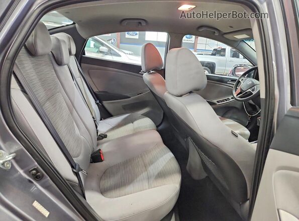 KMHCT4AE6GU955292 2016 HYUNDAI ACCENT Gray უკანა სავარძლების ხედი