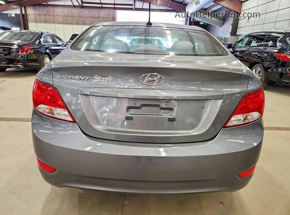 KMHCT4AE6GU955292 2016 HYUNDAI ACCENT Gray უკანა ხედი