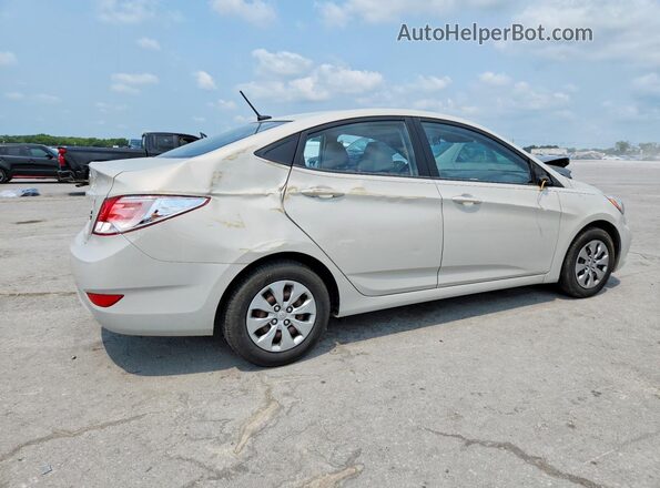 KMHCT4AE6GU961397 2016 HYUNDAI ACCENT Бежевый Задняя правая четверть