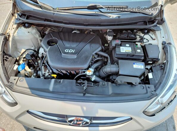 KMHCT4AE6GU961397 2016 HYUNDAI ACCENT Бежевый Вид задней части салона
