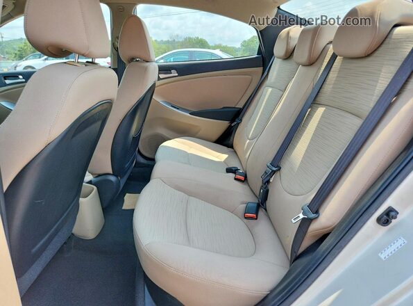 KMHCT4AE6GU961397 2016 HYUNDAI ACCENT Бежевый Вид задних сидений