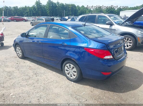 KMHCT4AE6GU991354 2016 HYUNDAI ACCENT Blue Հետևի ձախ
