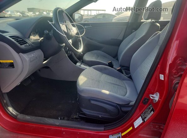 KMHCT4AE6HU313432 2017 HYUNDAI ACCENT Red Front interior view