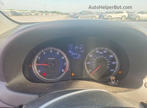 KMHCT4AE6HU313432 2017 HYUNDAI ACCENT Red Instrument cluster view