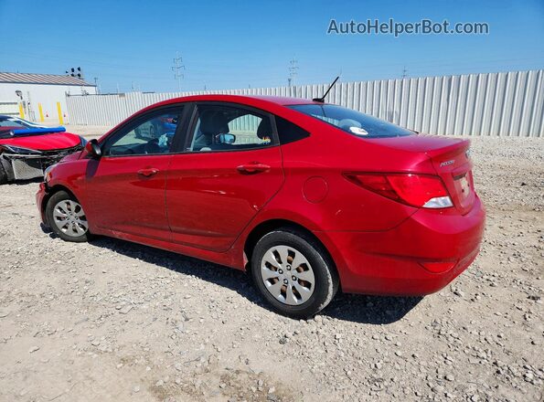 KMHCT4AE6HU337214 2017 HYUNDAI ACCENT Red Задня ліва чверть