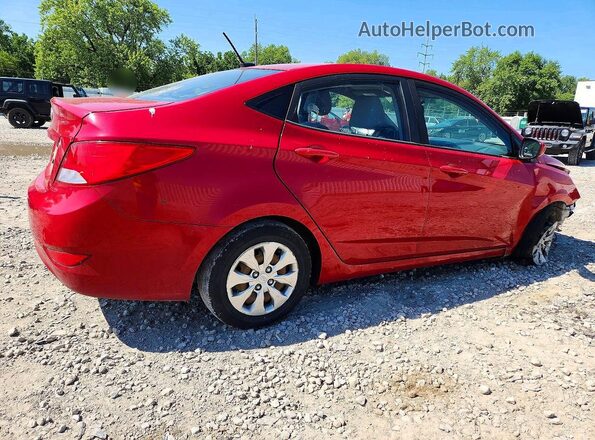 KMHCT4AE6HU337214 2017 HYUNDAI ACCENT Red Задня права чверть