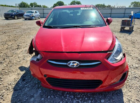 KMHCT4AE6HU337214 2017 HYUNDAI ACCENT Red Вид спереду
