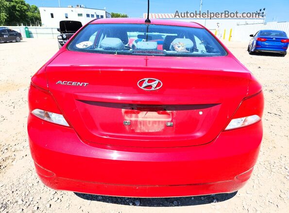 KMHCT4AE6HU337214 2017 HYUNDAI ACCENT Red Вид ззаду