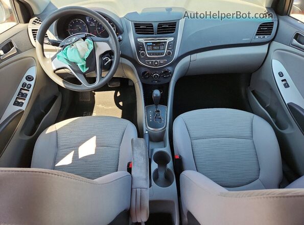 KMHCT4AE6HU337214 2017 HYUNDAI ACCENT Red Вид панелі приладів