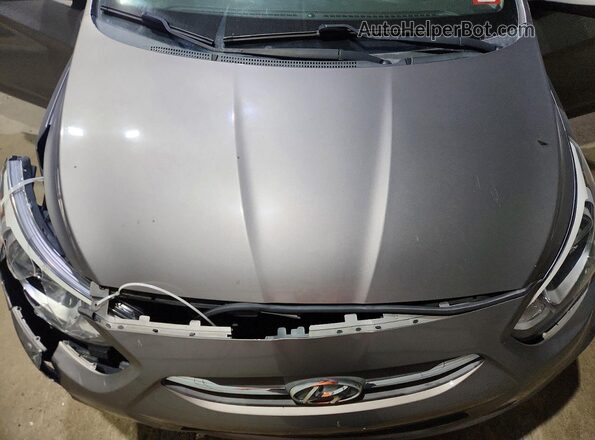 KMHCT4AE6HU366700 2017 HYUNDAI ACCENT Серый Вид задней части салона