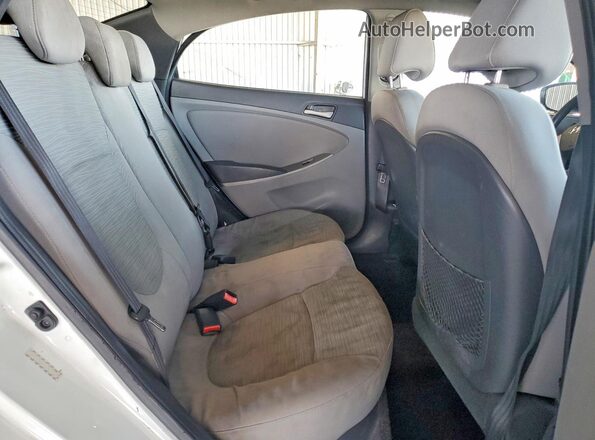 KMHCT4AE7GU000243 2016 HYUNDAI ACCENT White Вид задніх сидінь