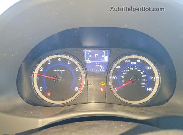 KMHCT4AE7GU000243 2016 HYUNDAI ACCENT White Вид щитка приладів