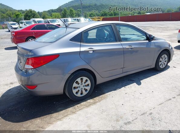 KMHCT4AE7GU073628 2016 HYUNDAI ACCENT Silver უკანა მარჯვენა