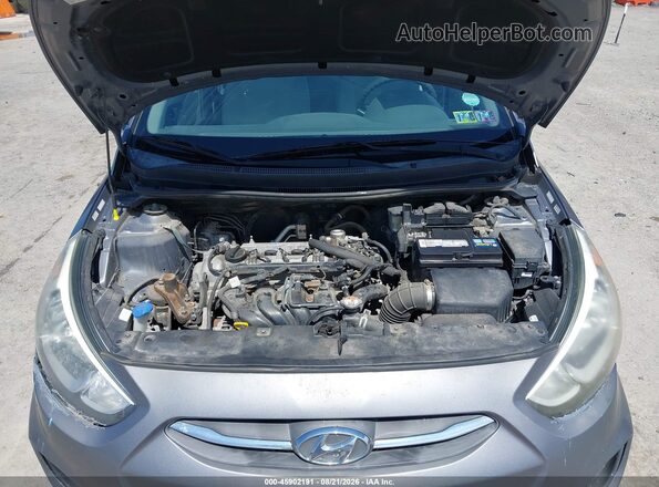 KMHCT4AE7GU073628 2016 HYUNDAI ACCENT Silver უკანა ხედი
