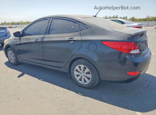 KMHCT4AE7GU081079 2016 HYUNDAI ACCENT Black Հետևի ձախ