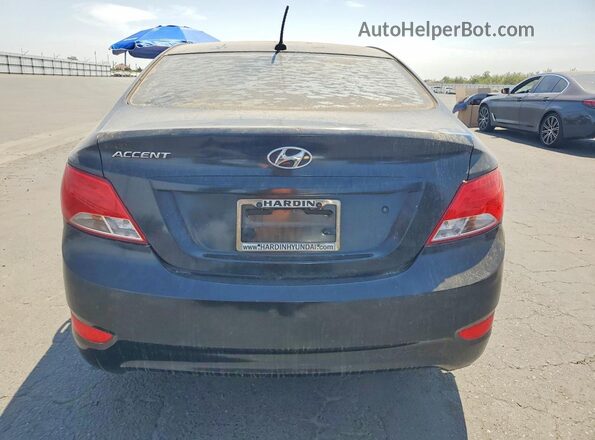 KMHCT4AE7GU081079 2016 HYUNDAI ACCENT Black Հետևի տեսք