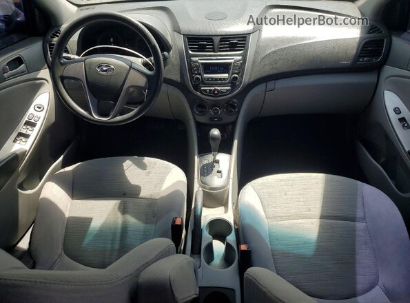KMHCT4AE7GU081079 2016 HYUNDAI ACCENT Black Առջևի վահանակի տեսք
